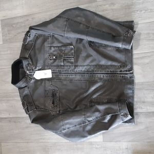 Mens Coat Jacket Biker motorcycle moto DENZELL Outwear Outerwear